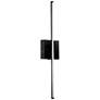 Array 4.5" High Matte Black 19W Vertical LED Wall Sconce