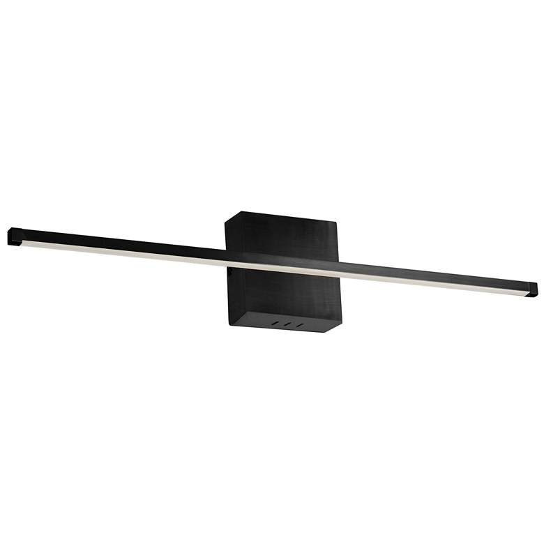 Image 1 Array 4.5 inch High Matte Black 30W Horizontal LED Wall Sconce