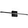 Array 4.5" High Matte Black 30W Horizontal LED Wall Sconce
