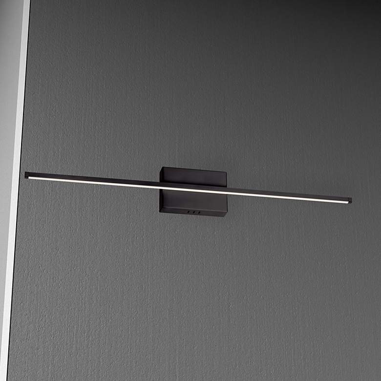 Image 1 Array 4.5" High Matte Black 30W Horizontal LED Wall Sconce