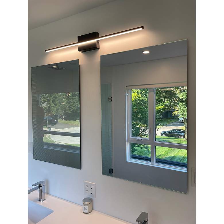 Image 4 Array 4.5" High Matte Black 30W Horizontal LED Wall Sconce more views
