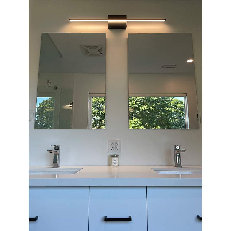 Image 5 Array 4.5" High Matte Black 30W Horizontal LED Wall Sconce more views