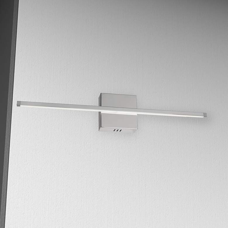 Image 1 Array 4.5" High Polished Chrome 19W Horizontal LED Wall Sconce