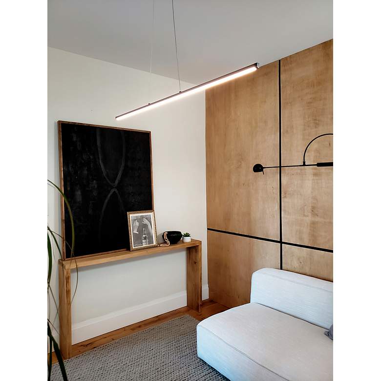 Image 5 Array 48" Wide Horizontal Matte Black 30W LED Pendant more views