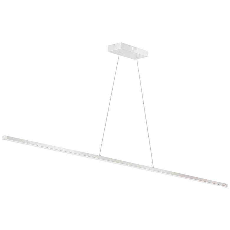 Image 2 Array 48" Wide Matte White LED Linear Pendant Light