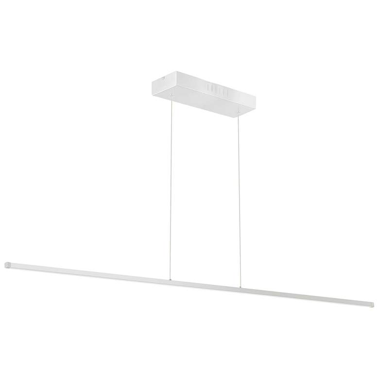 Image 1 Array 72" Wide Painted White LED Pendant Light