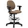Array Adjustable Height Tan Fabric and Black Task Chair