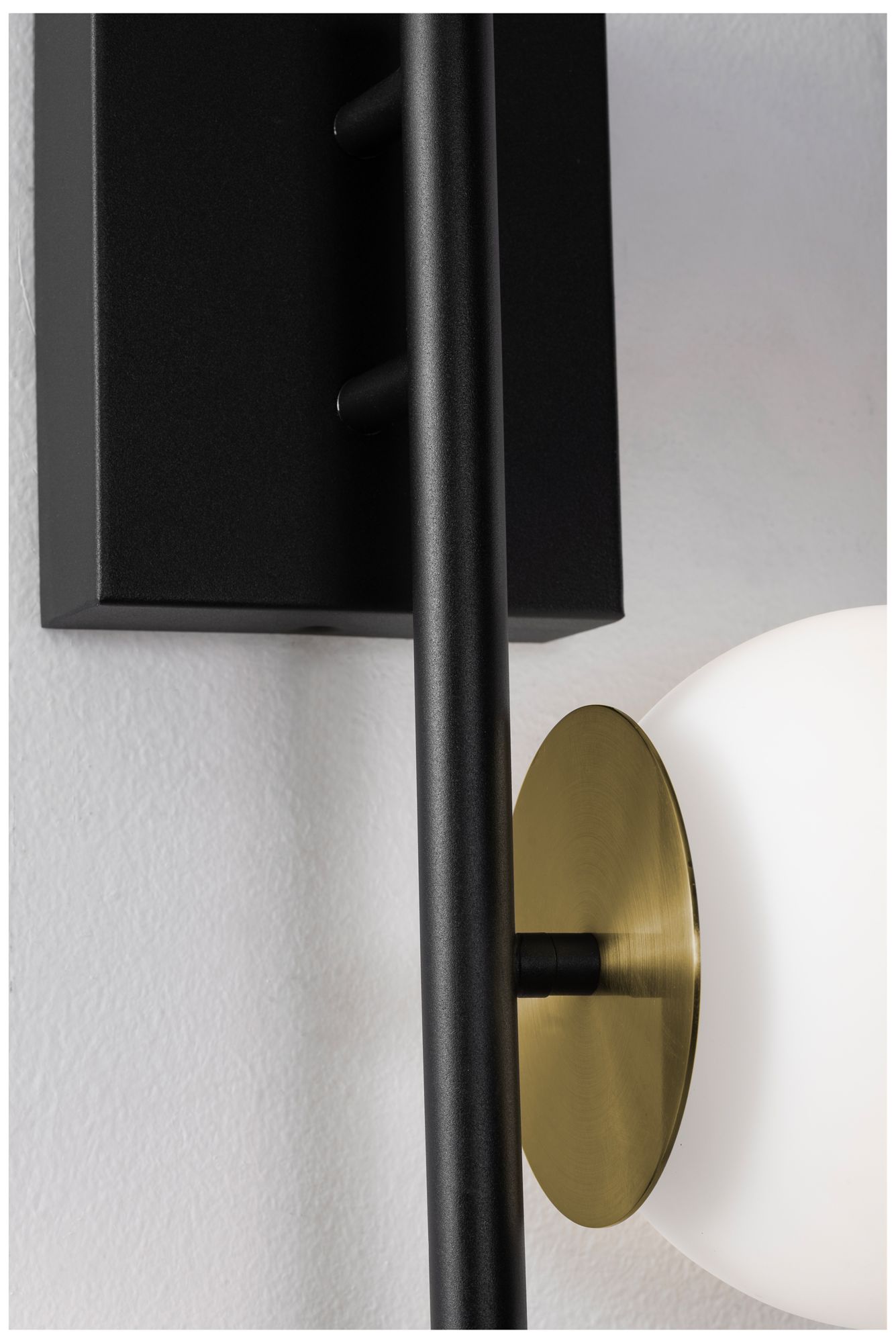 Image 5 Arren 18" High 2-Light Black/Light Antique Brass LED Sconce more views