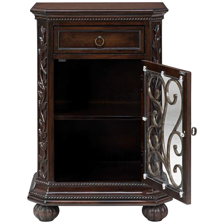 Image 6 Arriana 22 1/2" Wide Cherry Finish Accent Table more views