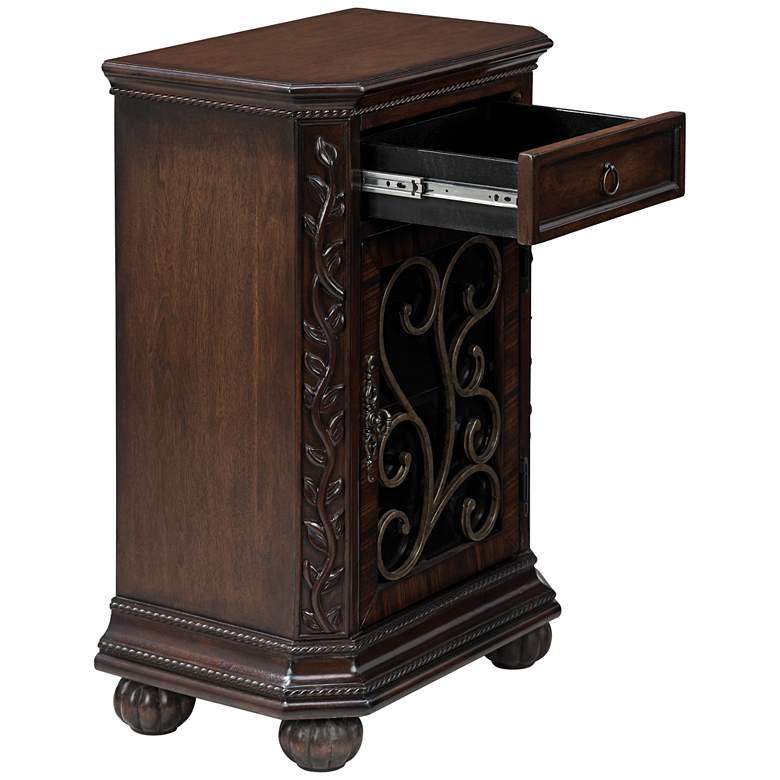 Image 7 Arriana 22 1/2" Wide Cherry Finish Accent Table more views