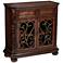 Arriana 35" High Dark Cherry Wood 2-Door Console