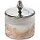 Arriana Glass Jar Candle with Silver Lid