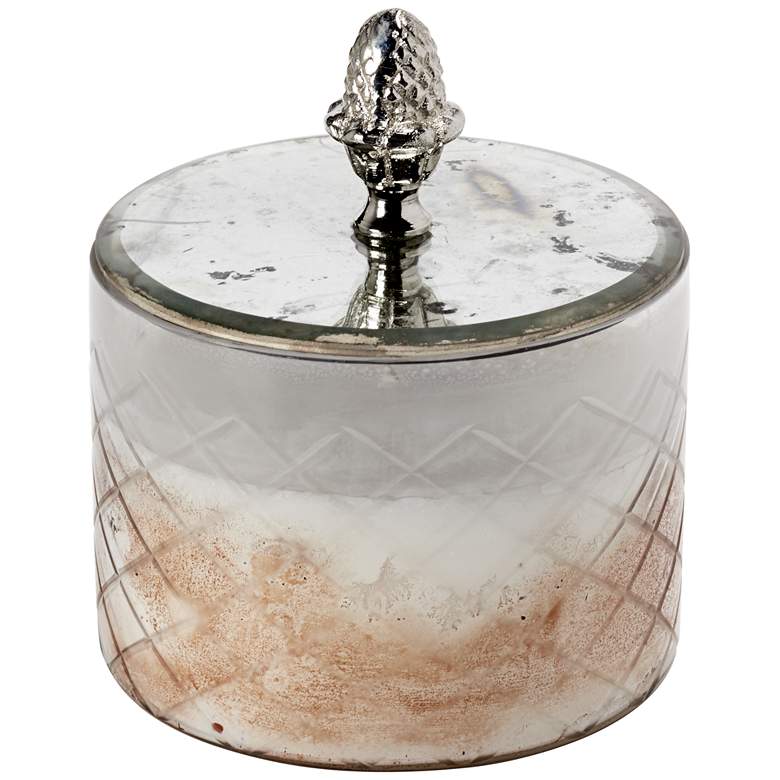 Image 1 Arriana Glass Jar Candle with Silver Lid