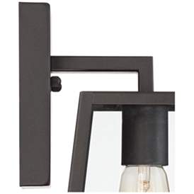 Image3 of Arrington 10 3/4" High Mystic Black and Clear Glass Outdoor Wall Light more views