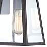 Arrington 10 3/4" High Mystic Black and Clear Glass Outdoor Wall Light