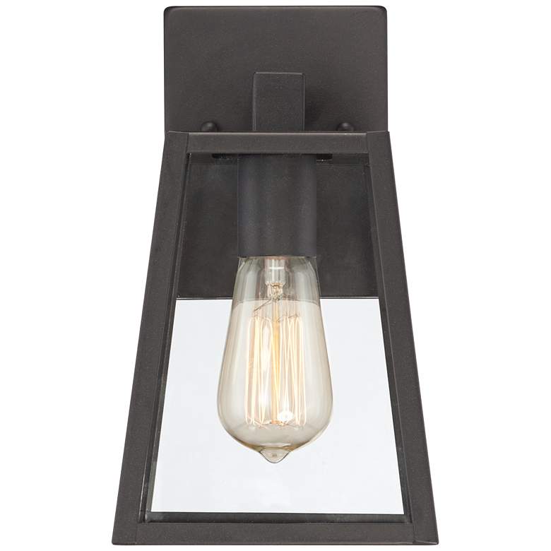Image 3 Arrington 10 3/4" High Mystic Black Finish Lantern Wall Sconce more views