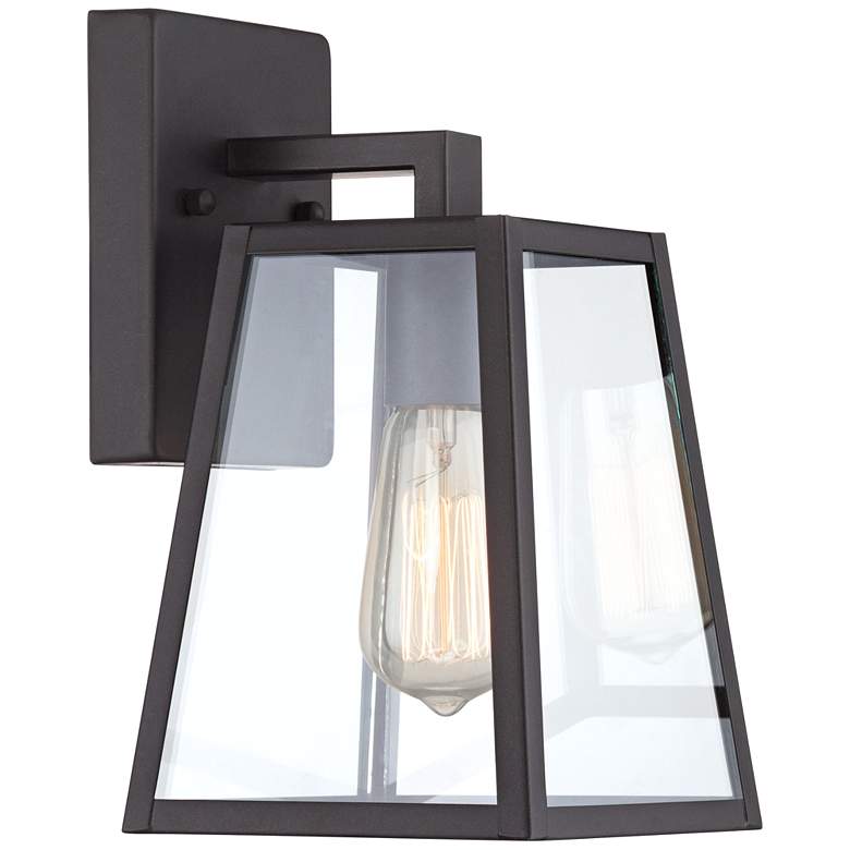Image 4 Arrington 10 3/4" High Mystic Black Finish Lantern Wall Sconce more views
