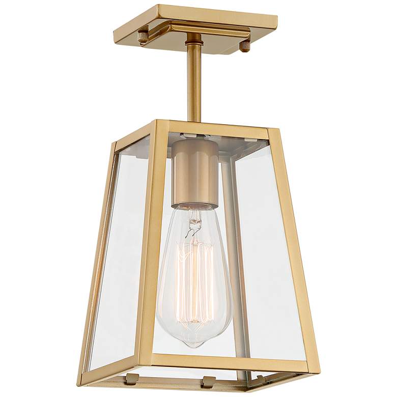 Image 4 Arrington 11 3/4 inch High Soft Gold Outdoor Hanging Light more views