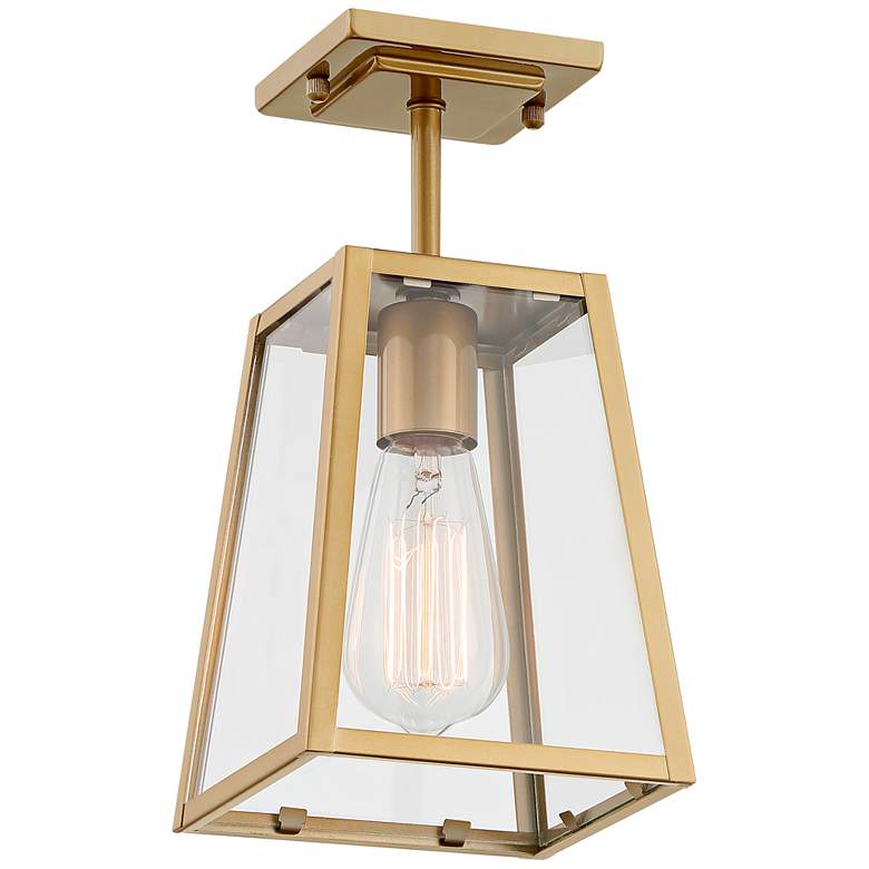 Image 5 Arrington 11 3/4 inch High Soft Gold Outdoor Hanging Light more views