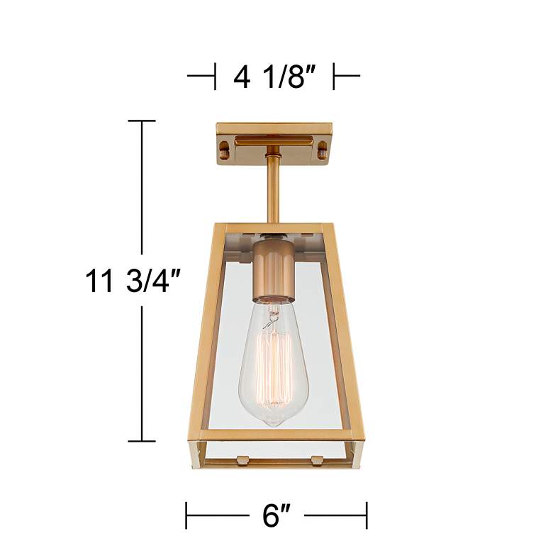 Image 7 Arrington 11 3/4 inch High Soft Gold Outdoor Hanging Light more views