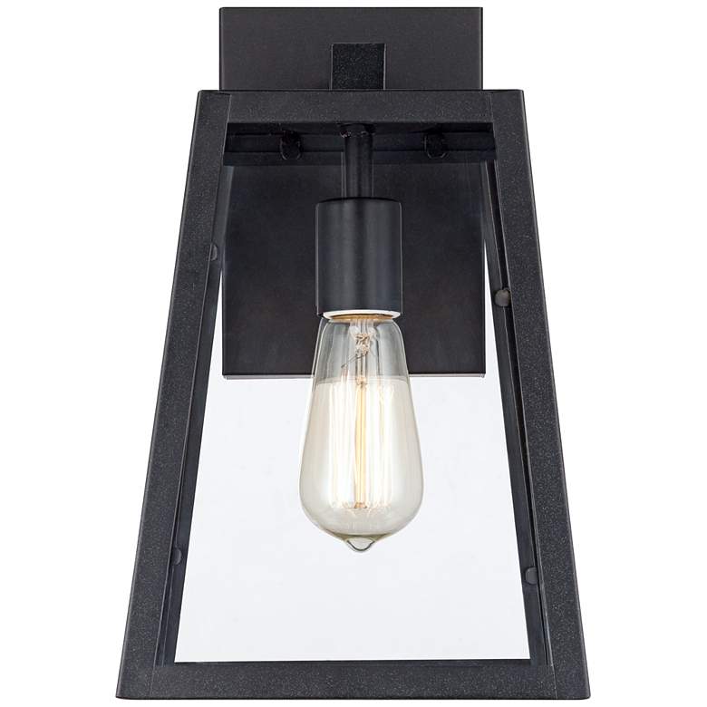 Image 5 Arrington 13" High Clear Glass and Mystic Black Wall Lights Set of 2 more views