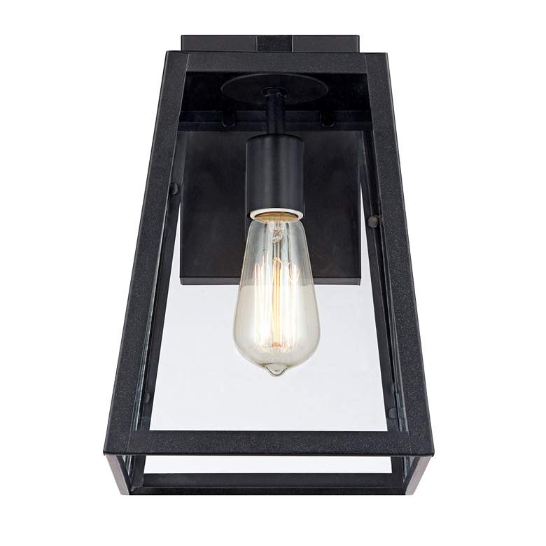 Image 6 Arrington 13 inch High Clear Glass and Mystic Black Wall Lights Set of 2 more views