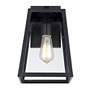 Arrington 13" High Clear Glass and Mystic Black Wall Lights Set of 2