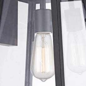 Image3 of Arrington 13" High Glass and Mystic Black Outdoor Wall Light more views