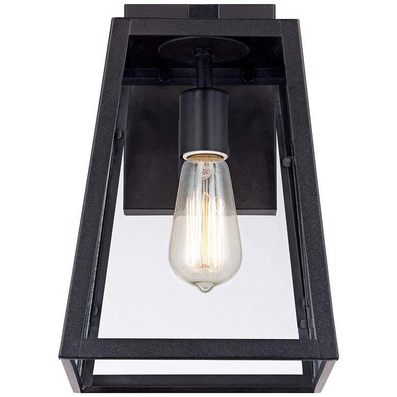 Image 4 Arrington 13" High Glass and Mystic Black Outdoor Wall Light more views