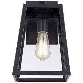 Image4 of Arrington 13" High Glass and Mystic Black Outdoor Wall Light more views