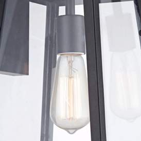 Image2 of Arrington 13" High Glass and Mystic Black Wall Sconce Set of 2 more views