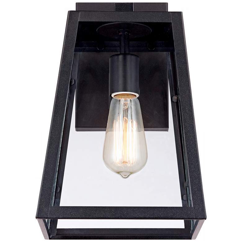 Image 3 Arrington 13" High Glass and Mystic Black Wall Sconce Set of 2 more views