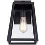 Arrington 13" High Glass and Mystic Black Wall Sconce Set of 2