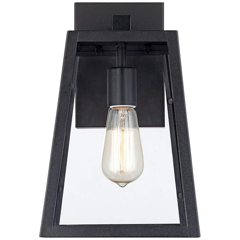 Image 3 Arrington 13" High Mystic Black Finish Lantern Wall Sconce more views