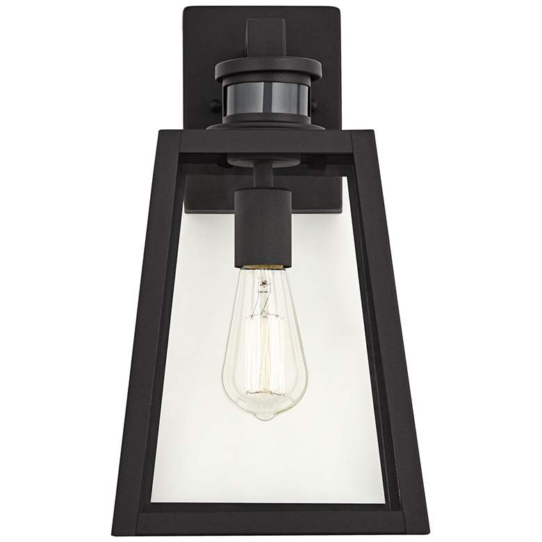 Image 4 Arrington 14 3/4" High Black Motion Sensor Outdoor Wall Light Set of 2 more views