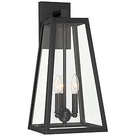 Image2 of Arrington 20" High Glass and Mystic Black Outdoor Wall Light