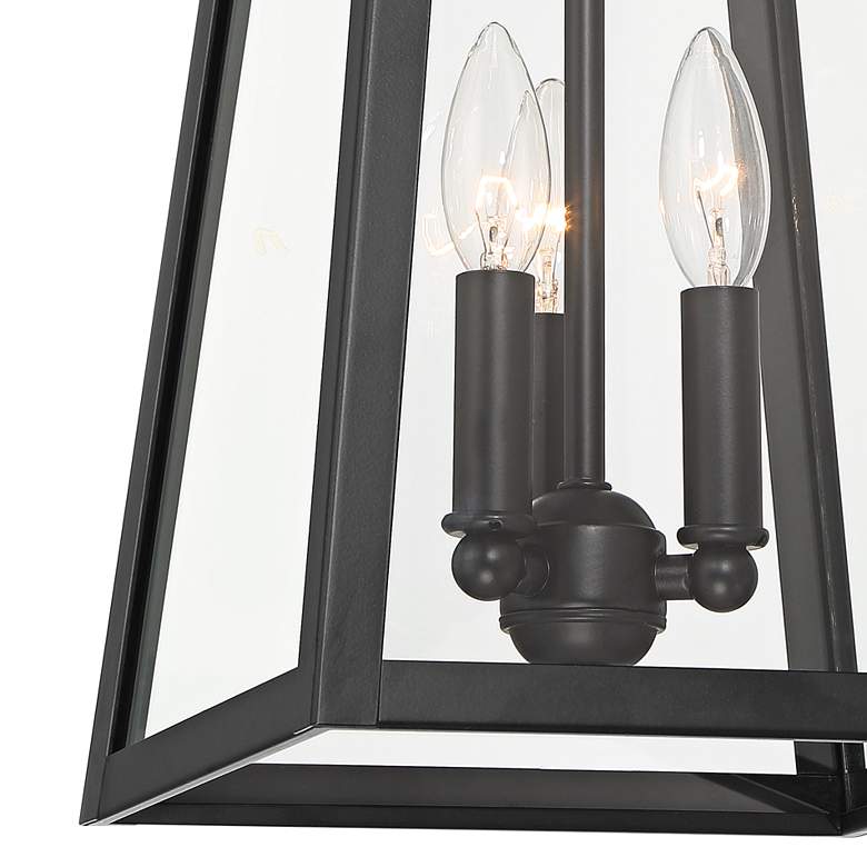 Image 3 Arrington 20 inch High Glass and Mystic Black Outdoor Wall Light more views