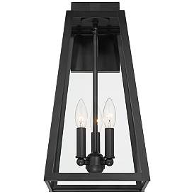 Image4 of Arrington 20" High Glass and Mystic Black Outdoor Wall Light more views