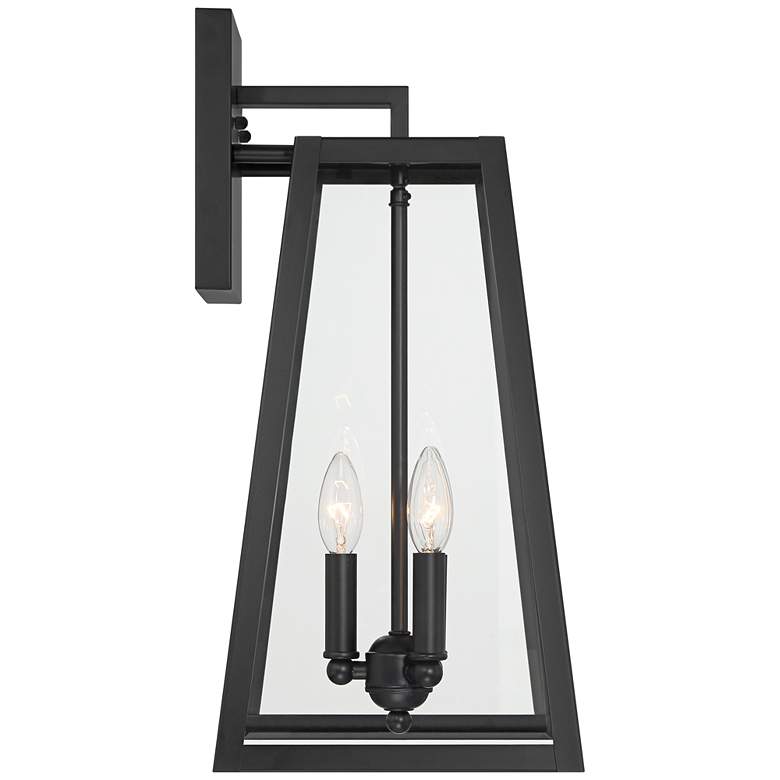 Image 7 Arrington 20 inch High Glass and Mystic Black Outdoor Wall Light more views