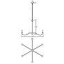 7_Arrington 42" Wide Rubbed Brass 6-Light Candle Chandelier more views