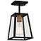 Arrington 6" Wide Mystic Black - Gold Outdoor Ceiling Light