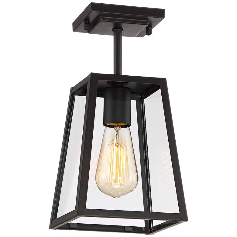 Image 2 Arrington 6" Wide Mystic Black Outdoor Ceiling Light