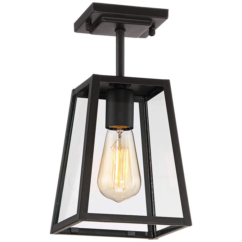 Image 2 Arrington 6 inch Wide Mystic Black Outdoor Ceiling Light