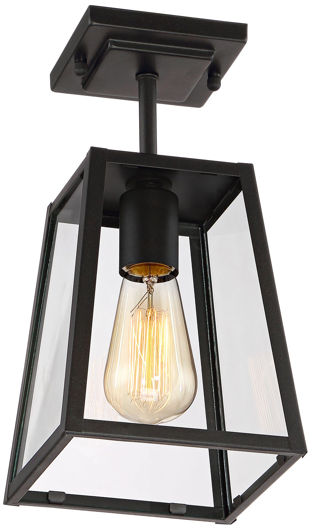 black 6 inch ceiling pendant