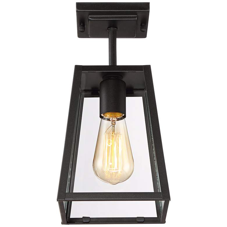 Image 5 Arrington 6" Wide Mystic Black Outdoor Ceiling Light more views
