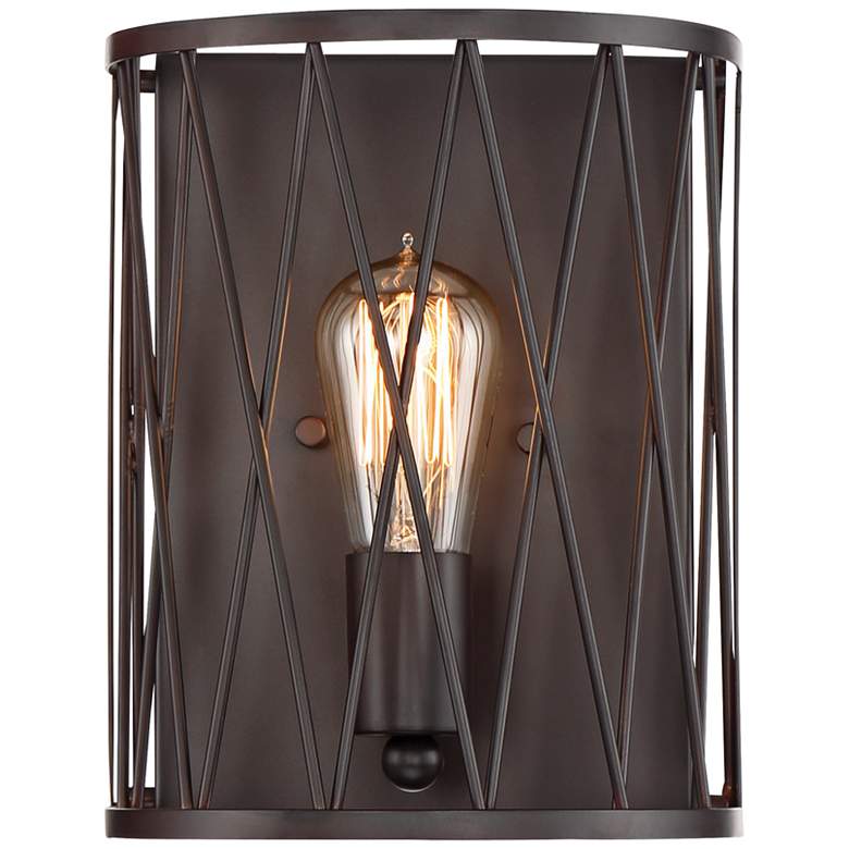 Image 1 Arris 10" High Vintage Bronze Wall Sconce
