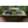 Art-Deco 20" Relic Stone Outdoor Fountain with LED Light