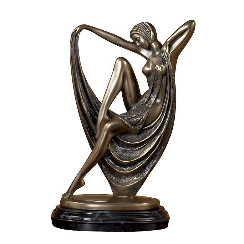 Image 1 Art Deco Dancing Maiden 13 inch High Sculpture
