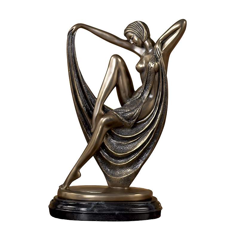 Image 1 Art Deco Dancing Maiden 13" High Sculpture