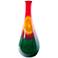 Art Glass Carnival Tear Drop Decorative Bottle